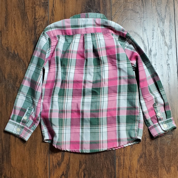 Neck & Neck set of 3 button down shirt sz 2T Pink, White, and Green plaid - Picture 8 of 16